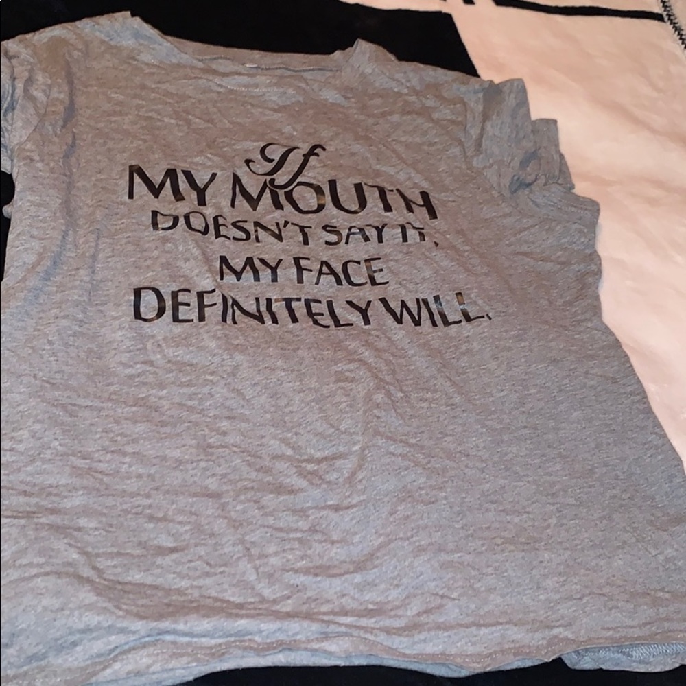 If my mouth doesn’t say it my face definitely will